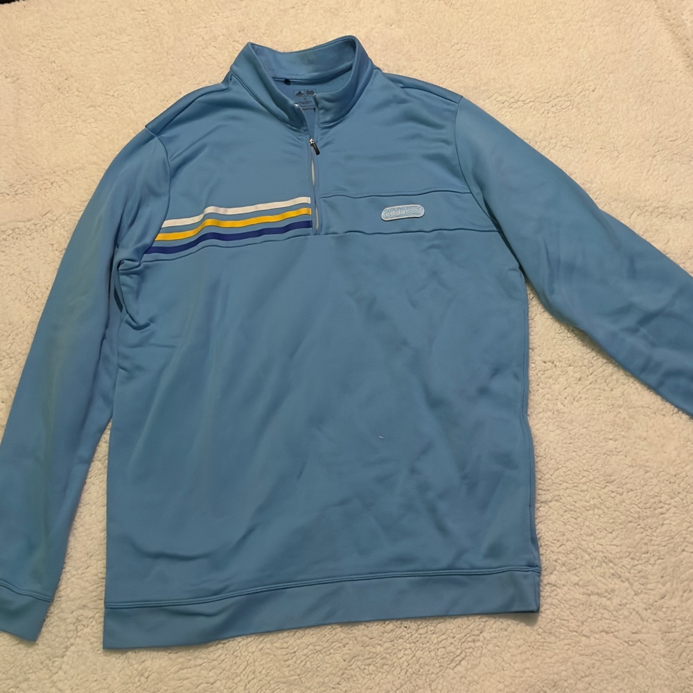 Retro Adidas Quarter Zip Jumper Sweater